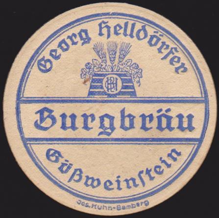 Gößweinstein, Burgbräu Helldörfer, +1941