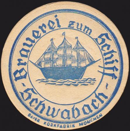 Schwabach, Brauerei zum Schiff, +1970