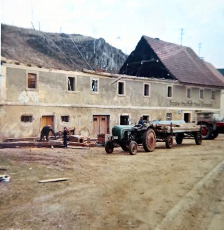Abriss der alten Gebäude 1970
