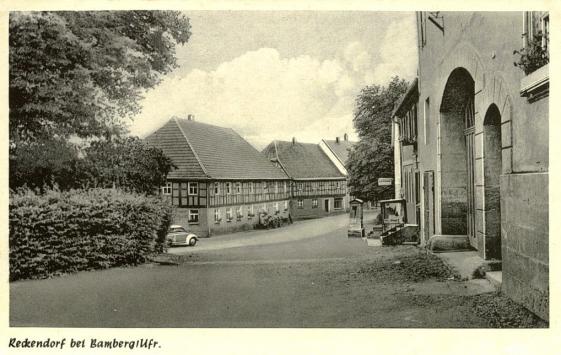 Alte Ansichtskarte mit der Brauerei Sippel rechts am Bildrand