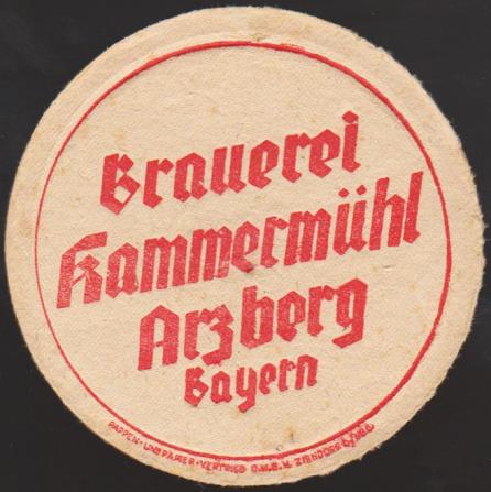 Arzberg, Brauerei Kammermühl, +1951