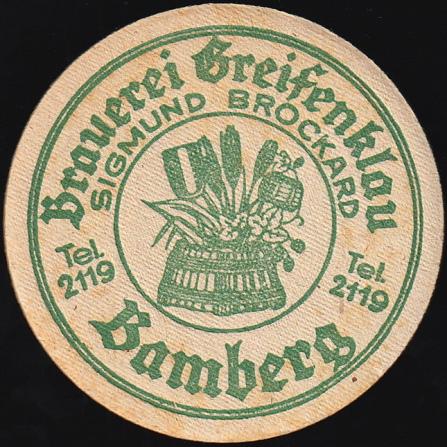 Brauerei Greifenklau, um 1935