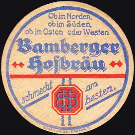 Bamberger Hofbräu, um 1925
