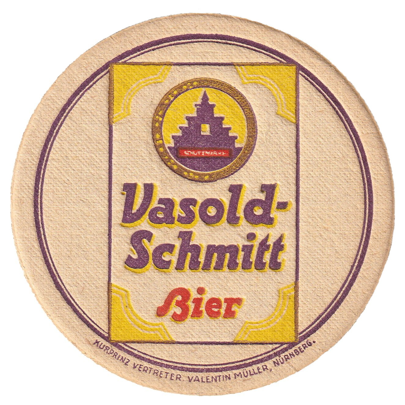 alter Bierdeckel, beschriftet 1932