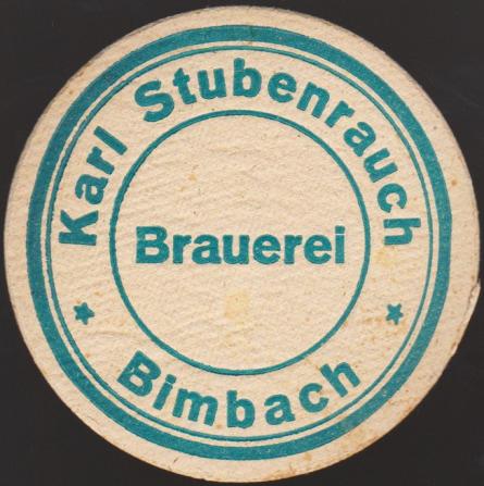 Bimbach, Brauerei Stubenrauch, +1952