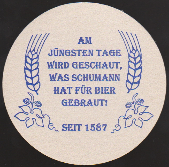Bierdeckel mit Schreibfehler