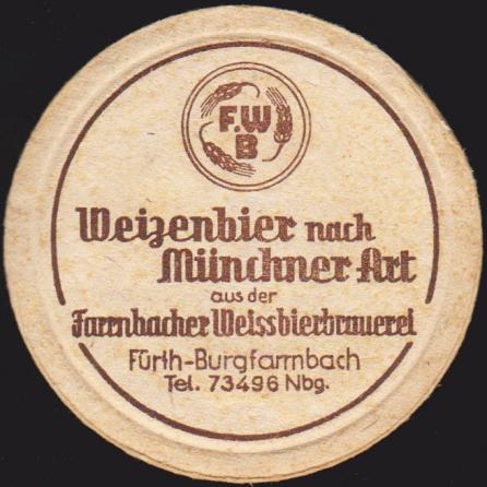 Burgfarrnbach, Weißbierbrauerei, um 1940