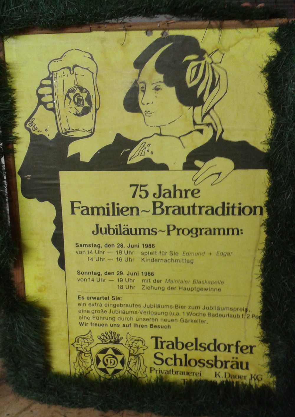 Plakat zum 75-jährigen Jubiläum 1986
