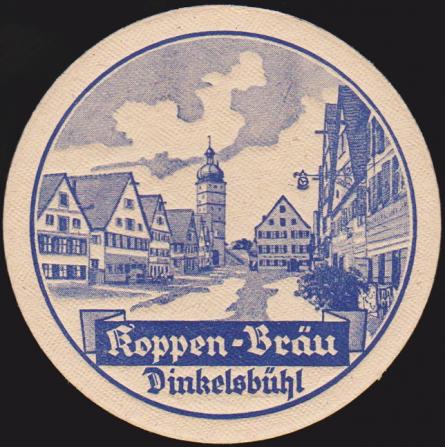 Dinkelsbühl, Brauerei zum Koppen Früh, +1952