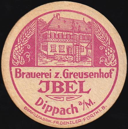 Dippach, Brauerei zum Greusenhof Ibel, +1977