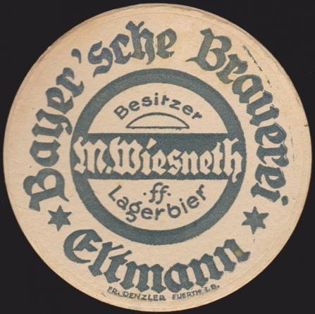 Eltmann, Bayer´sche Brauerei Wiesneth, +1952