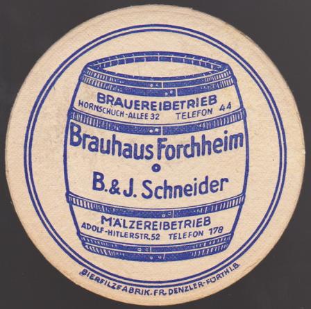Brauhaus Forchheim, um 1935