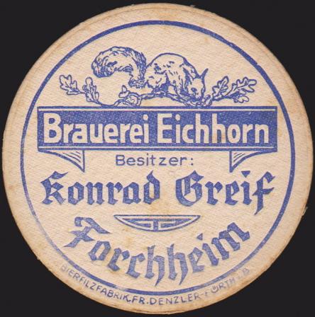 Brauerei Eichhorn, um 1935