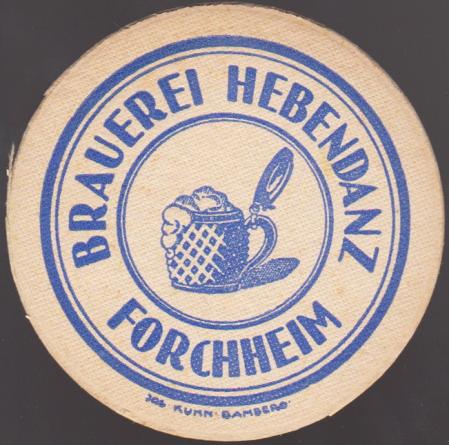 Brauerei Hebendanz, um 1930