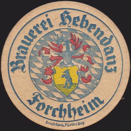 Brauerei Hebendanz, um 1940