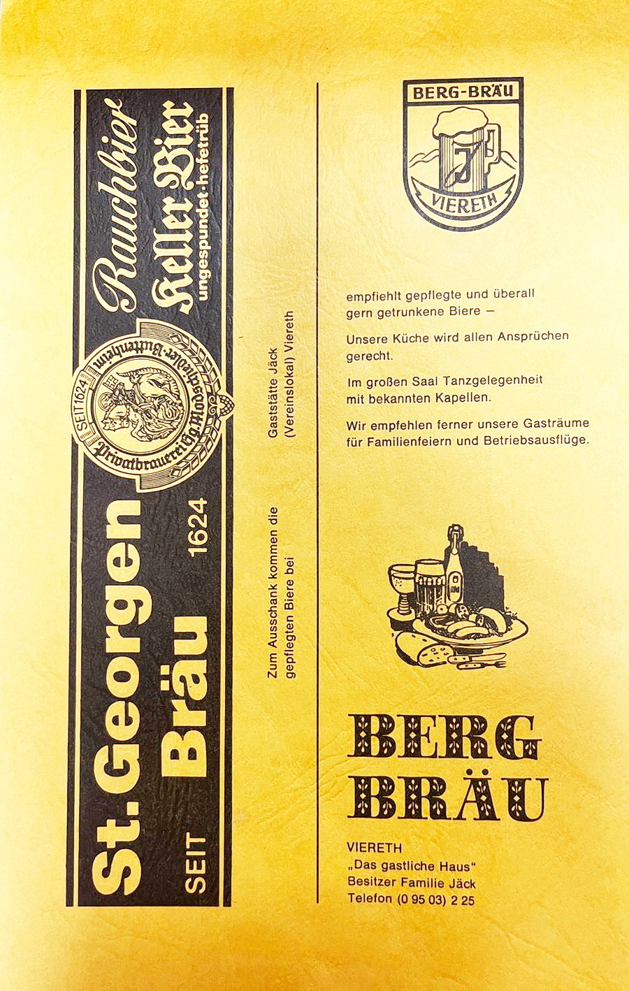 Aus einer Festschrift - Ausschank St. Georgen ab 1980