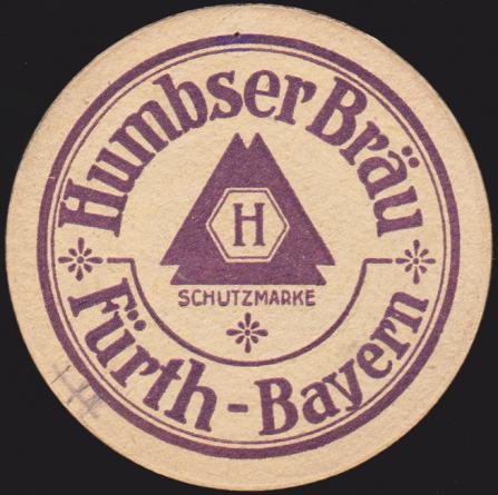 Brauerei Humbser, um 1935