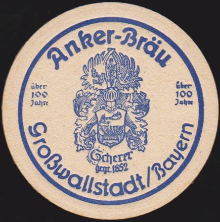 Großwallstadt, Anker-Bräu Scherer, +1965