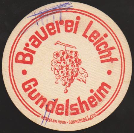 Gundelsheim, Brauerei Leicht, +1959