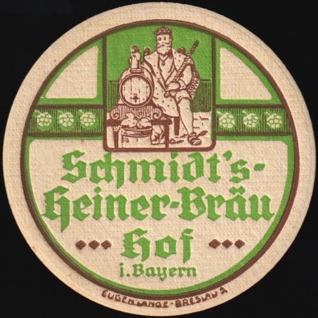 Schmidt´s Heiner-Bräu, um 1925