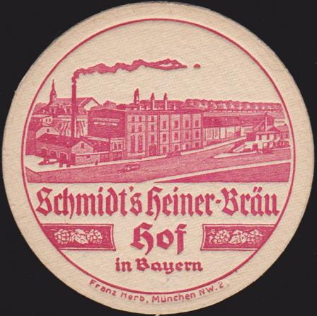 Schmidt´s Heiner-Bräu, um 1935