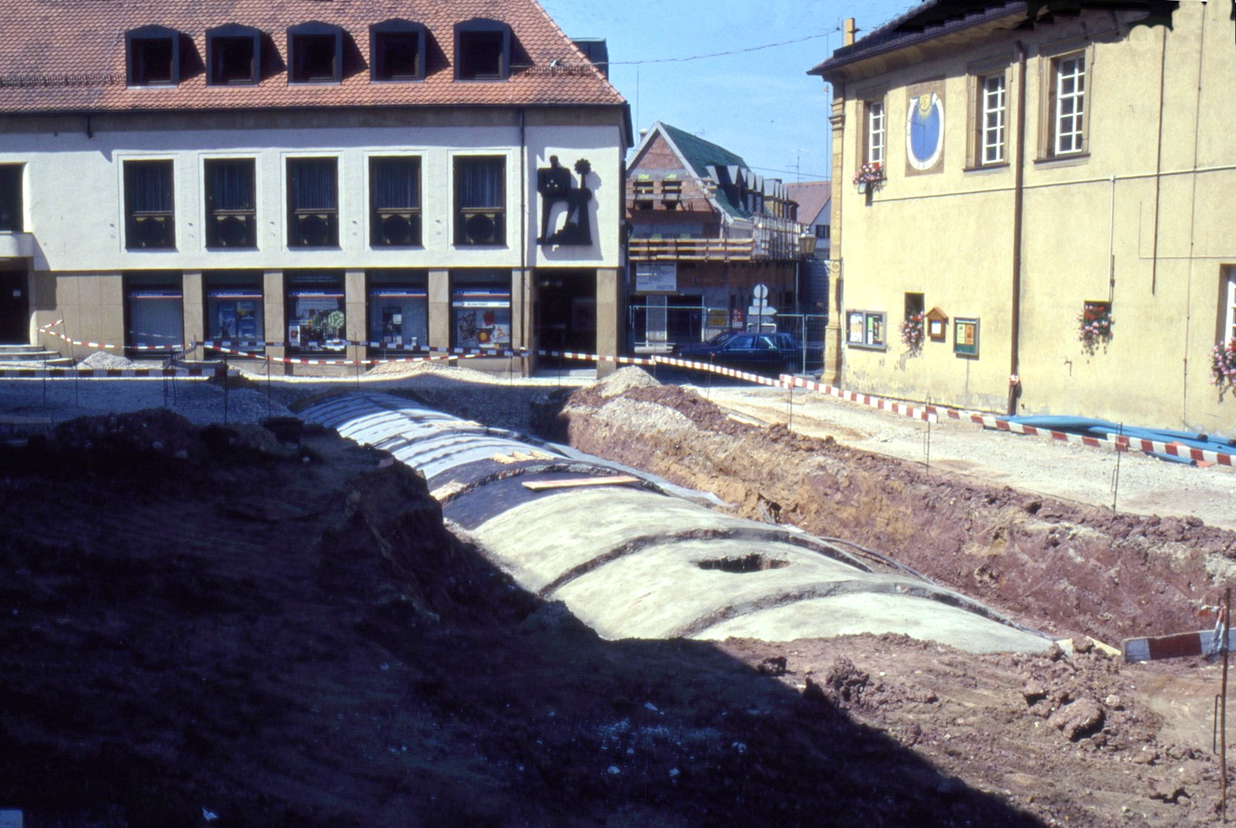 Kellergewölbe von Hubmann beim Straßenbau 1993