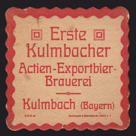 Erste Kulmbacher Actien-Exportbier-Brauerei (EKU), um 1910