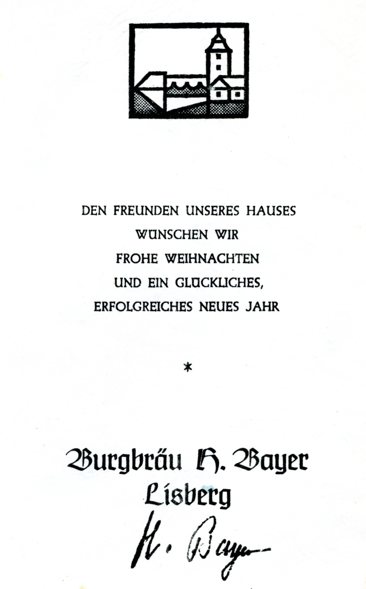 Weihnachts-Grußkarte