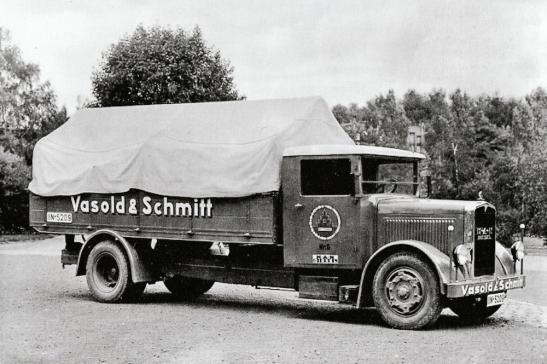 Brauerei-Lkw MAN um 1950