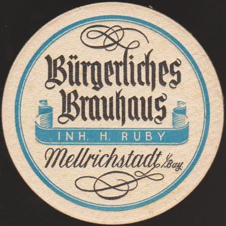 Mellrichstadt, Bürgerliches Brauhaus Ruby, +1968