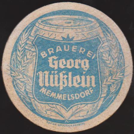 Memmelsdorf, Brauerei Nüßlein, +1961