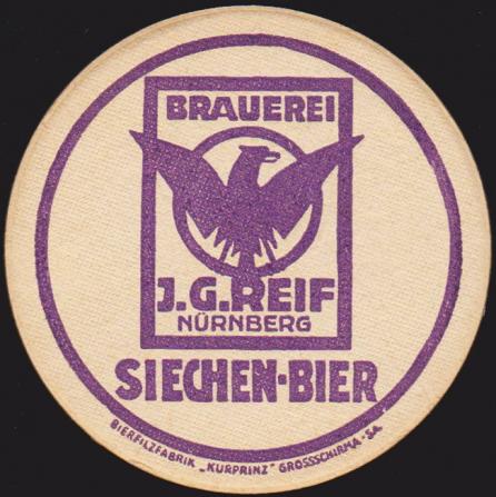 Brauerei J.G. Reif, um 1930