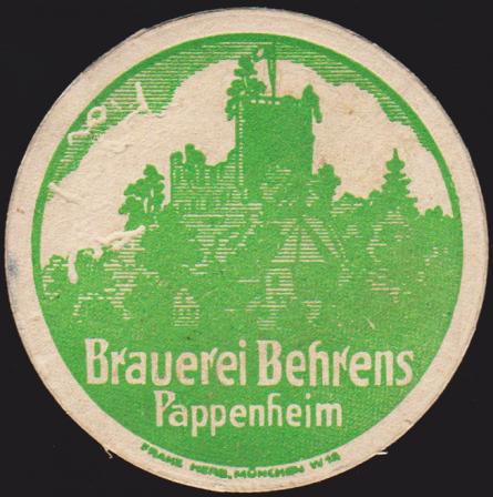 Pappenheim, Brauerei Behrens, +1974