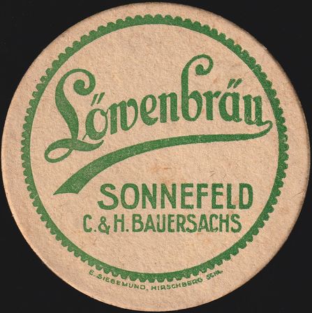 Sonnefeld, Löwenbrauerei Bauersachs, +1983