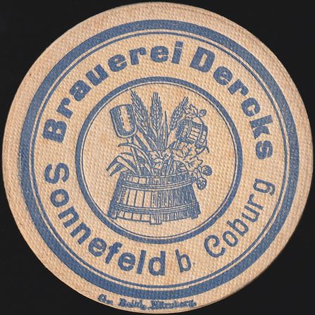 Sonnefeld, Brauerei Dercks, um 1930