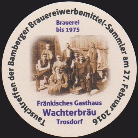 Traditions-Bierdeckel zum Tauschtreffen am 27.02.2016, Rückseite