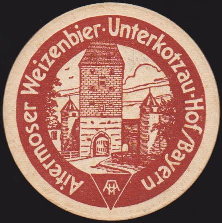 Hof-Unterkotzau, Brauerei Aitermoser, um 1930