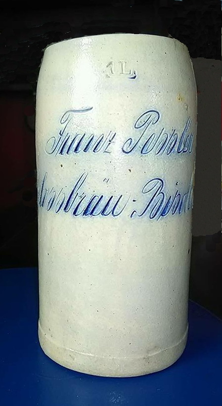 1-Liter-Krug geritzt Franz Pessler