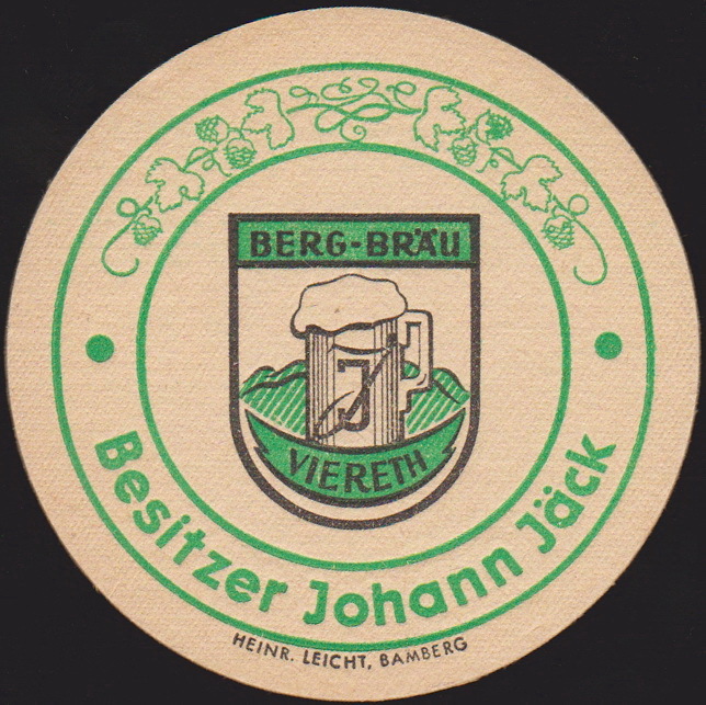 Bierdeckel Mitte 1950er Jahre