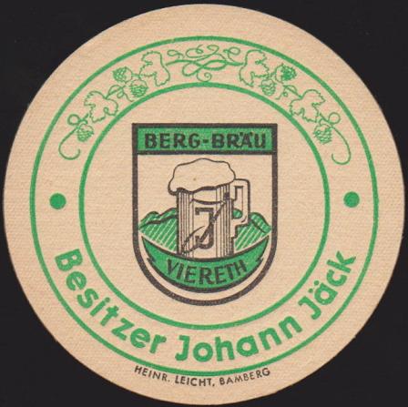 Bierdeckel Mitte 1950er Jahre