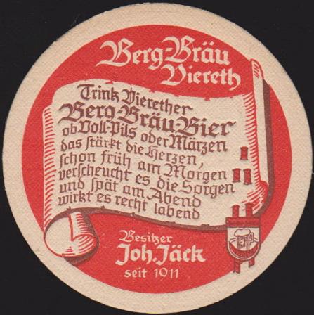 Letzter eigener Bierdeckel um 1965