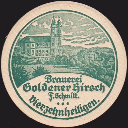 Vierzehnheiligen, Brauerei Goldener Hirsch Schmitt, +1958