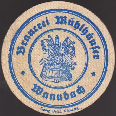 Wannbach, Brauerei Mühlhäuser, +1941