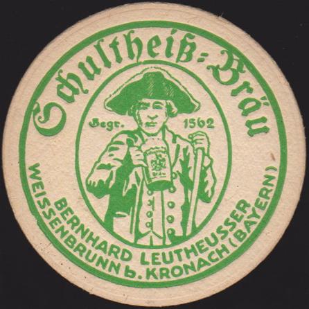 Weissenbrunn, Schultheiss-Bräu Leutheusser, +1969