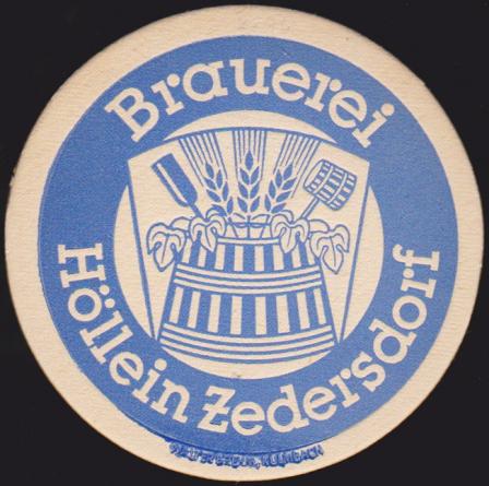 Zedersdorf, Brauerei Höllein, +1962